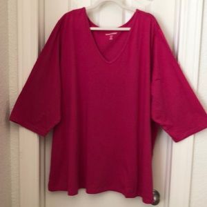 Women Within 4X plus size woman’s pink blouse